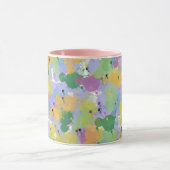 カラスプラッシュ抽象芸術マ鮮やかグ – 芸術的 Coff マグカップ (中央)