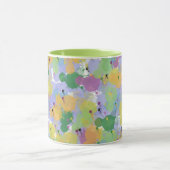 カラスプラッシュ抽象芸術マ鮮やかグ – 芸術的 Coff マグカップ (中央)