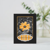 カラスプラッシュ春フラッシュアフリカデイジー写真 ポストカード (スタンド正面)