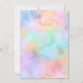 カラスプラッシュ男の男女兼用子の女の子の赤ちゃんシャワー 招待状 (裏面)