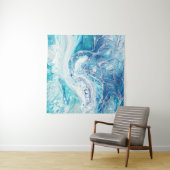 カラスプラッシュ:アクリル抽象芸術背景 タペストリー (インサイチュ(横))