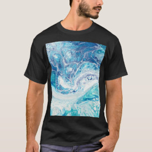 カラスプラッシュ:アクリル抽象芸術背景 Tシャツ