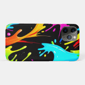 カラスプラッシュ：抽象芸術アート Case-Mate iPhoneケース (裏面(横))