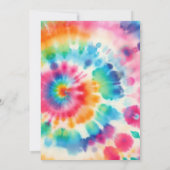 カラスプラッシュ：絞り染め誕生日招待状 招待状 (裏面)