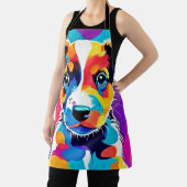 カラスプラッシュGroovy犬 エプロン (インサイチュ)