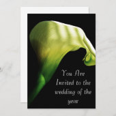 カラスリリー結婚式招待状 招待状 (正面/裏面)