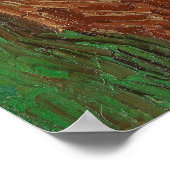 カラス付きホイートフィールド ポスター (角)