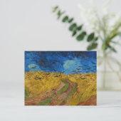 カラス付きホイートフィールド ポストカード (スタンド正面)