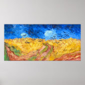 カラス付きホイートフィールド（1890年）ヴァンゴッホ風景 ポスター (正面)