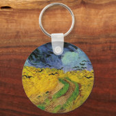 カラス付き小麦畑 キーホルダー (正面)