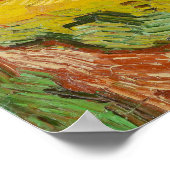 カラス付き小麦畑 ポスター (角)