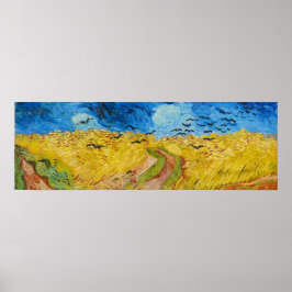 カラス付き小麦畑 ポスター