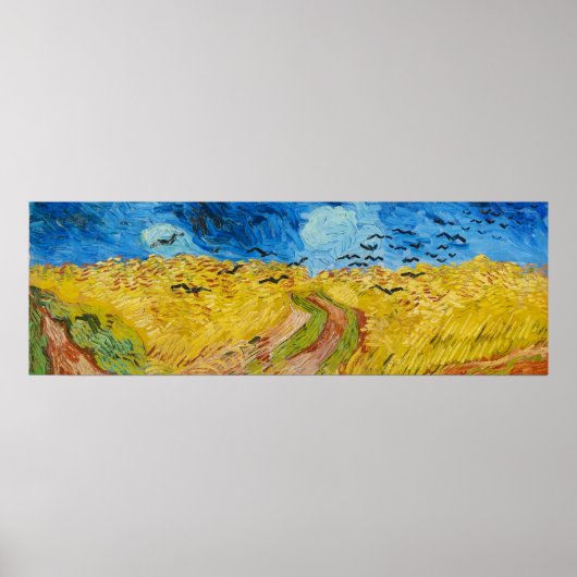 カラス付き小麦畑 ポスター (正面)