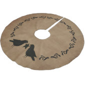 カラス初期のサークルツリースカート ブラッシュドポリエステルツリースカート (アングル)