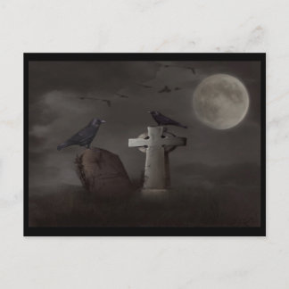カラス墓地はがき ポストカード