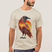 カラス太陽01Tシャツ Tシャツ (正面)