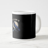 カラス好きのためのおもしろカジュアルデザイン F-Caw-F ジャンボコーヒーマグカップ (正面右)