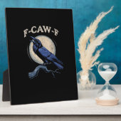 カラス好きのためのおもしろカジュアルデザイン F-Caw-F フォトプラーク (側面)