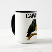 カラス好きのための面白い珈琲マグ | 珍しいカラスのグッズ マグカップ (正面左)