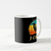 カラス好き Fcawf Fawk 面白い 黒い烏 コーヒーマグカップ (正面右)