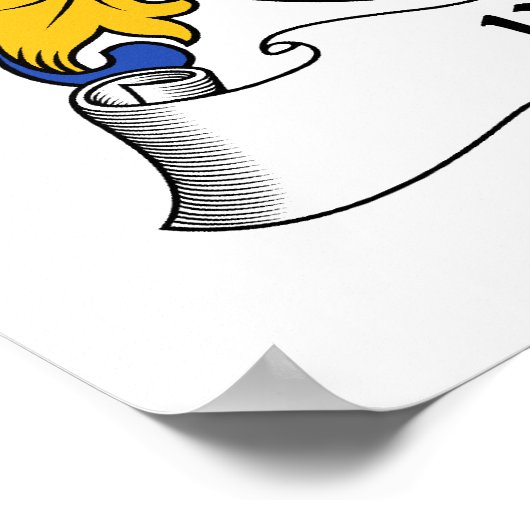 カラス家紋 ポスター (角)