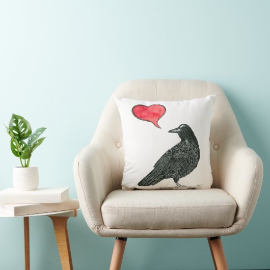 カラス愛 クッション (椅子)