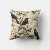 カラス模様 クッション (裏面)