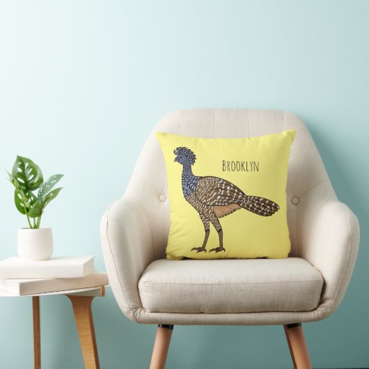 カラス素晴らしスマの鳥漫画イラストレーション クッション (椅子)