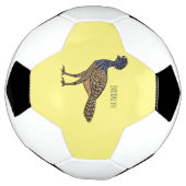 カラス素晴らしスマの鳥漫画イラストレーション サッカーボール (回転)