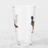 カラス素晴らしスマの鳥漫画イラストレーション タンブラーグラス (左)