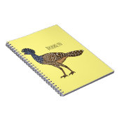 カラス素晴らしスマの鳥漫画イラストレーション ノートブック (右側)