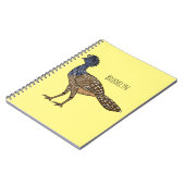 カラス素晴らしスマの鳥漫画イラストレーション ノートブック (左側)