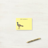 カラス素晴らしスマの鳥漫画イラストレーション ポストイット (デスク上)