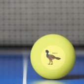 カラス素晴らしスマの鳥漫画イラストレーション 卓球ボール (ネット)
