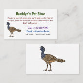 カラス素晴らしスマの鳥漫画イラストレーション 名刺 (正面/裏面)