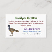 カラス素晴らしスマの鳥漫画イラストレーション 名刺 (正面)