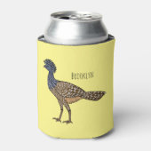 カラス素晴らしスマの鳥漫画イラストレーション 缶クーラー (缶正面)