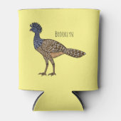 カラス素晴らしスマの鳥漫画イラストレーション 缶クーラー (正面)