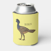 カラス素晴らしスマの鳥漫画イラストレーション 缶クーラー (缶裏面)