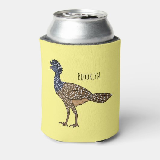 カラス素晴らしスマの鳥漫画イラストレーション 缶クーラー (缶裏面)