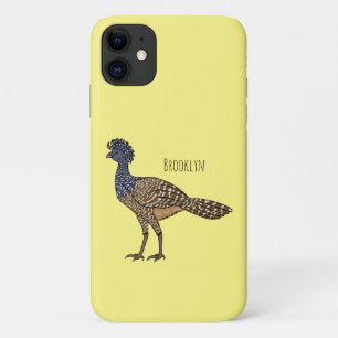カラス素晴らしスマの鳥漫画イラストレーション iPhone 11 ケース