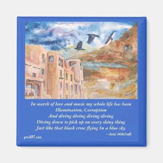 カラス薬 マグネット (正面)