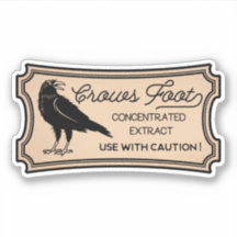 カラス足ポーションヴィンテージラベルシール