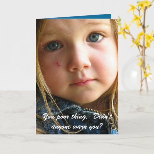 カラス足 カード (黄色い花)