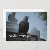 カラス鳥の招待状 招待状 (正面/裏面)