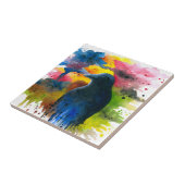 カラス鳥71 タイル (側面)