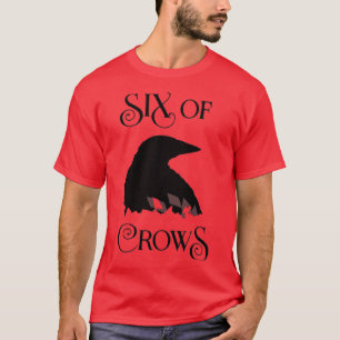カラス6羽 Tシャツ
