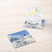 カラス・アットクラウフット・マウンテンAlbertaカナダ スクエアペーパーコースター (インサイチュ)