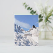 カラス・アットクラウフット・マウンテンAlbertaカナダ ポストカード (スタンド正面)