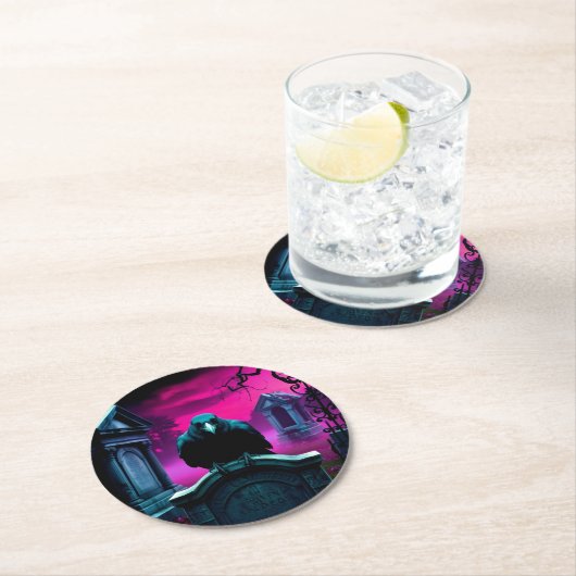 カラス・イン・セラセ専用コースター ラウンドペーパーコースター (インサイチュ)